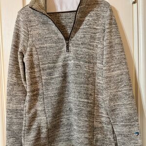 Cozy Gray Quarter-Zip Sweater